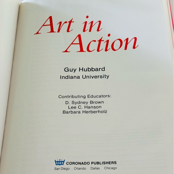 Art In Action Guy Hubbard Hardcover Book Art Course Textbook - Picture 3 of 14
